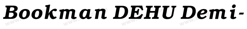 Bookman DEHU Demi字体转换